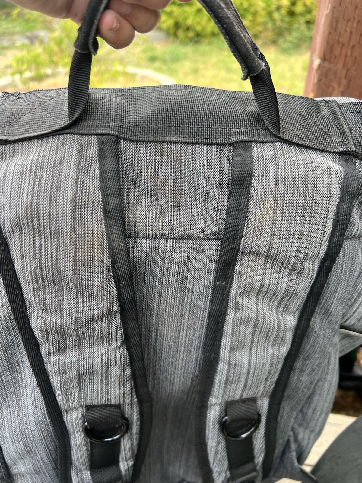 Revelry Drifter 23L Smell-Proof Rolltop Backpack – Grey (Inner Pocket Stain)