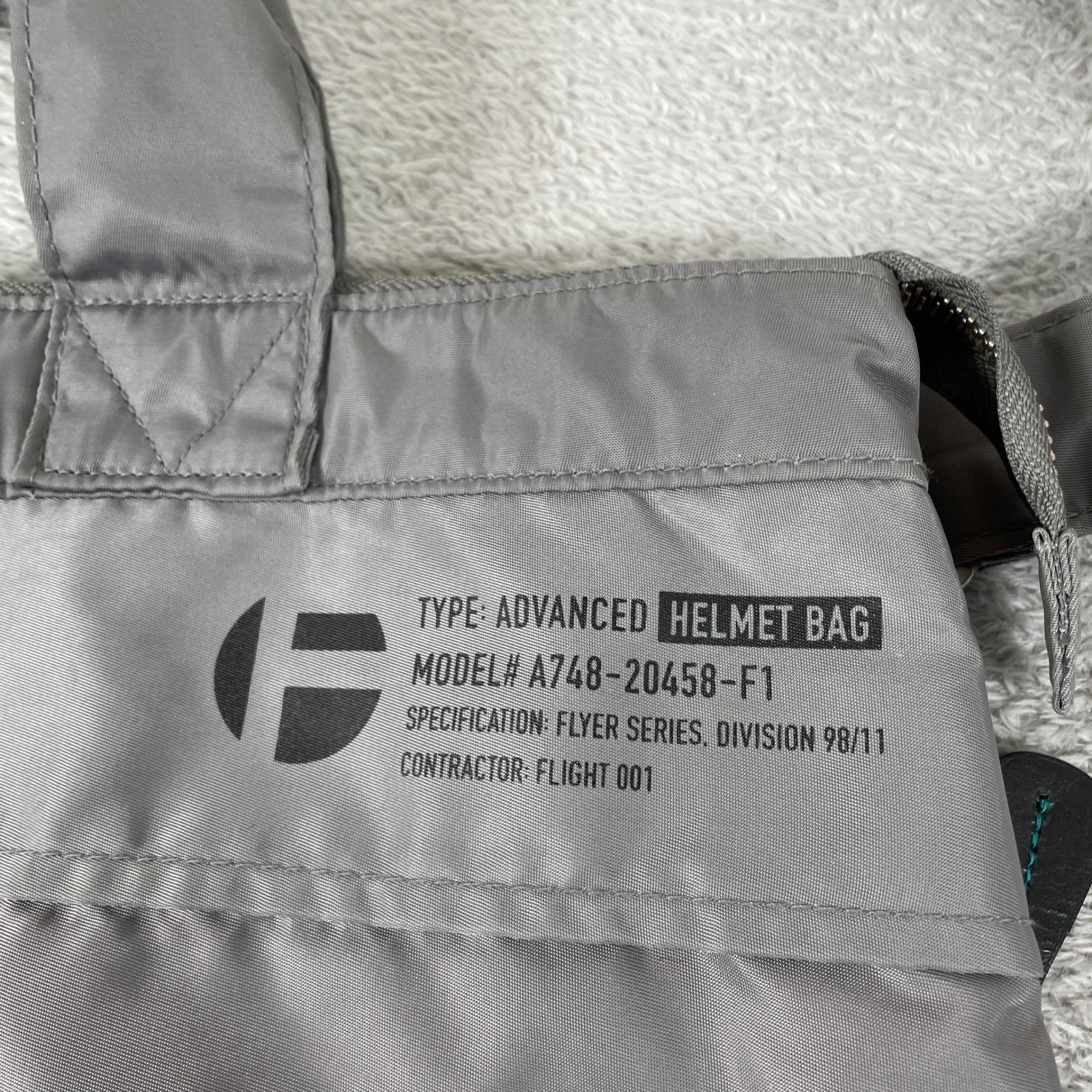 Flight 001 Advanced Helmet Bag Gray Techwear Military Utility Tote