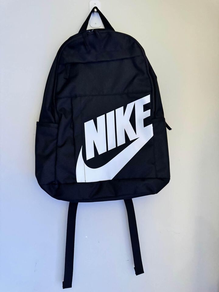 NIKE Sports Bag, Black/White, 48cm H x 30cm W x 15cm D