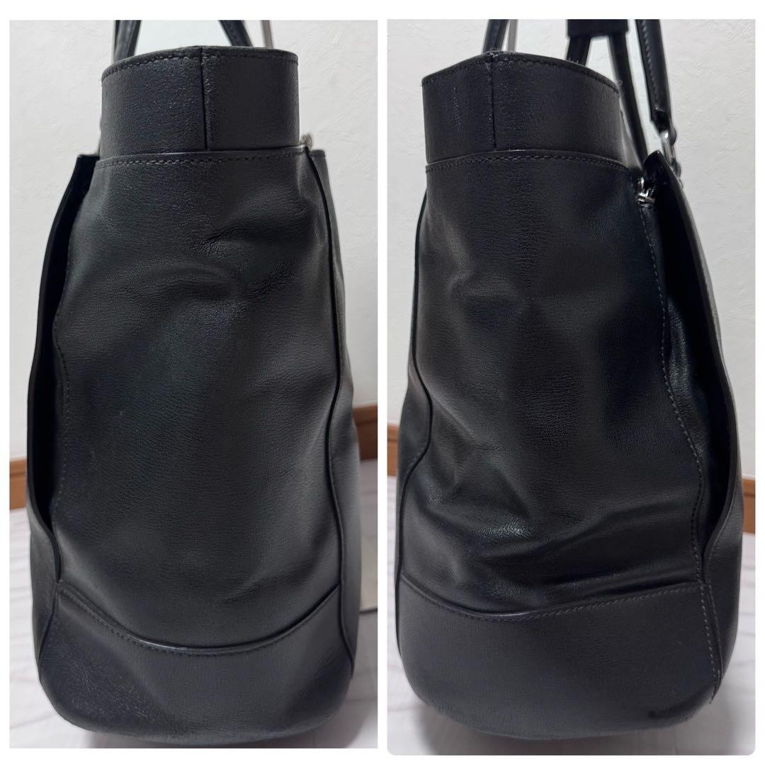 TUMI 79412D Sinclair Nell Tote Stanton Black Leather Business Bag A4 Laptop