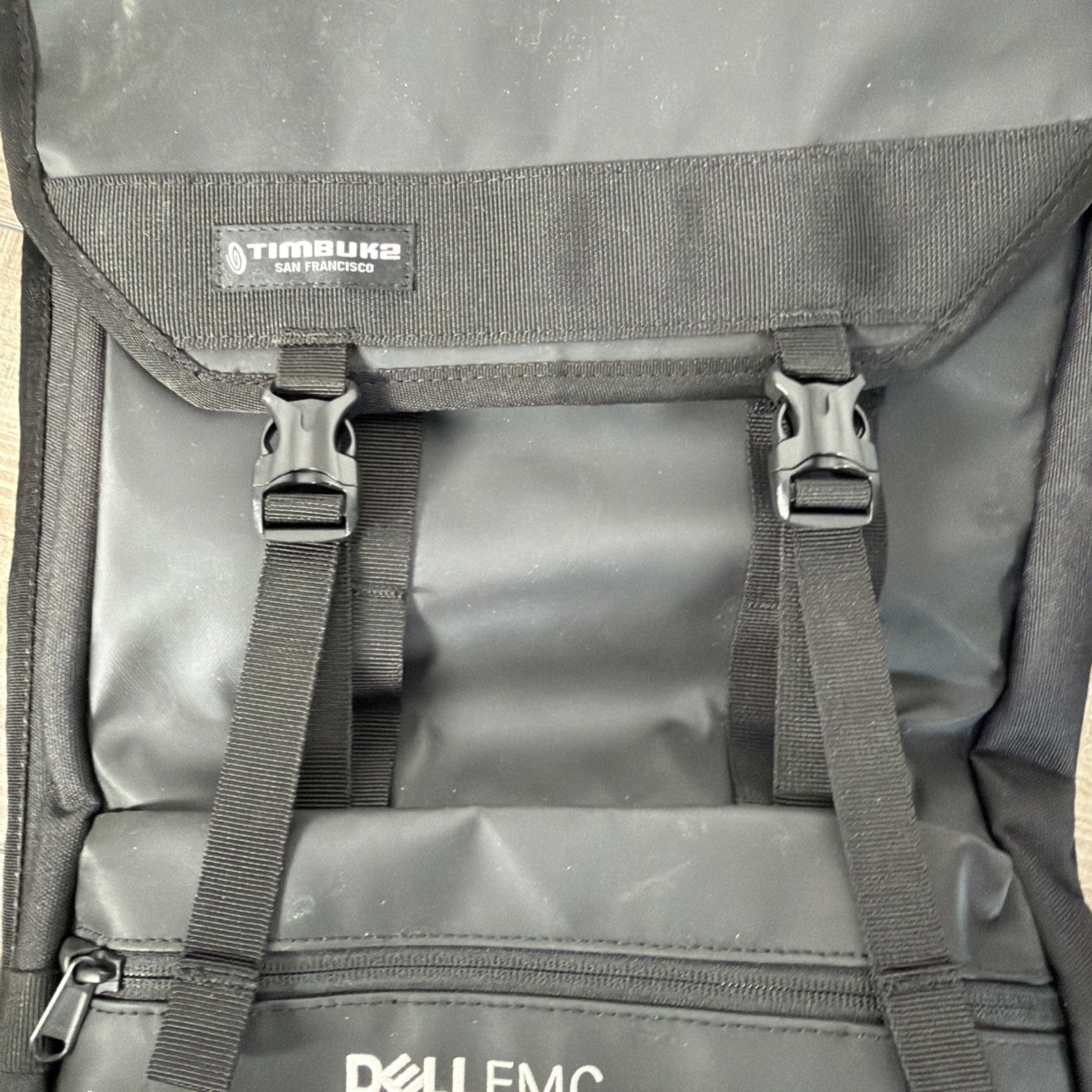Timbuk2 Rogue Backpack Jet Black Logo Laptop Commuter Bag Embroidered