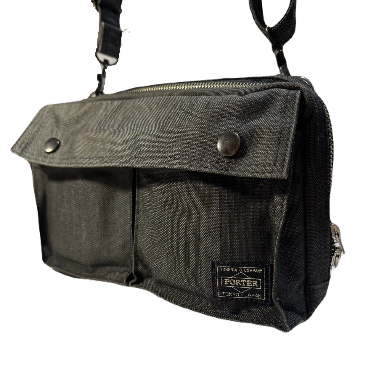 PORTER Smoky 2Way Shoulder Bag Black Nylon Yoshida Japan