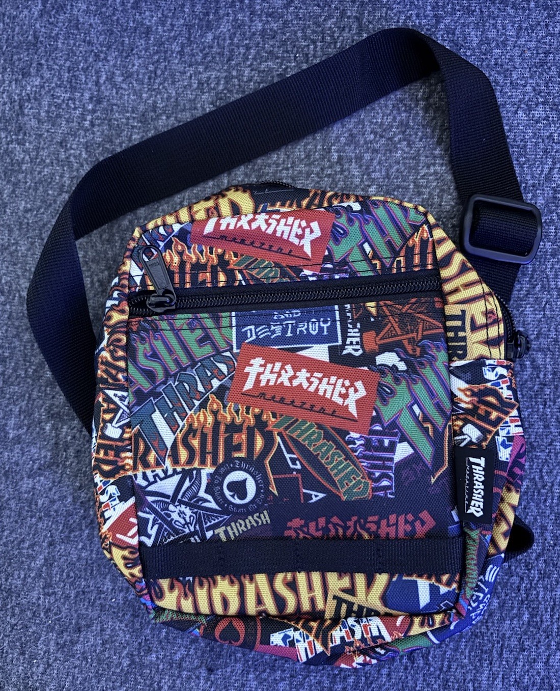 Thrasher Mini Crossbody Shoulder Bag All Over Print Japan Purchase – New