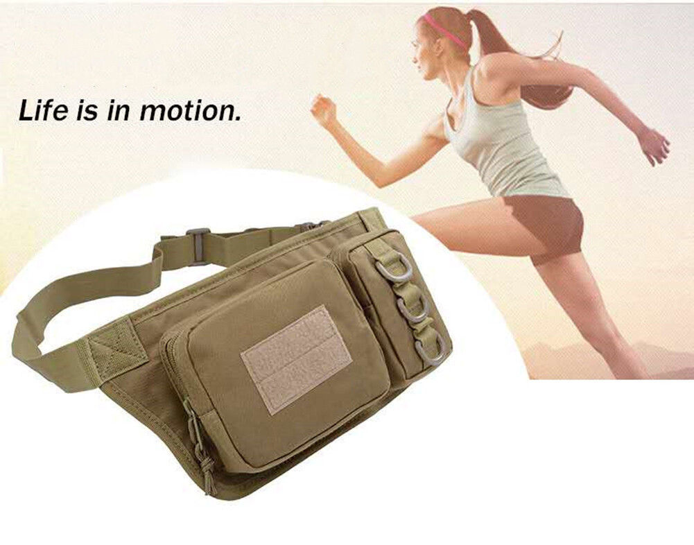 Men’s Shoulder Bag Mobile Phone Pack Cycling Hiking Anti-theft Pocket Waist Bag