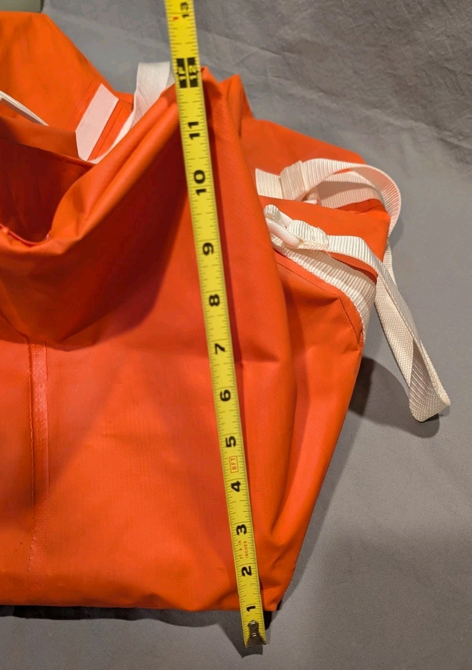 Vintage Cabela’s Large Orange Waterproof Duffle Bag Hunting Fishing