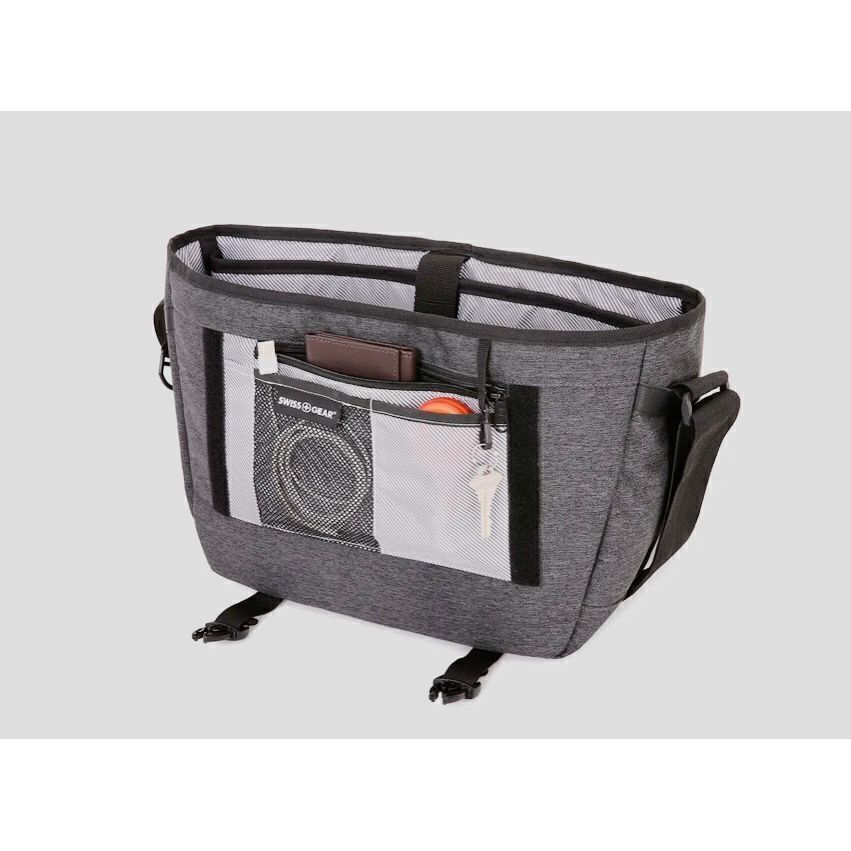 Versatile Gray Messenger Bag for Everyday Use