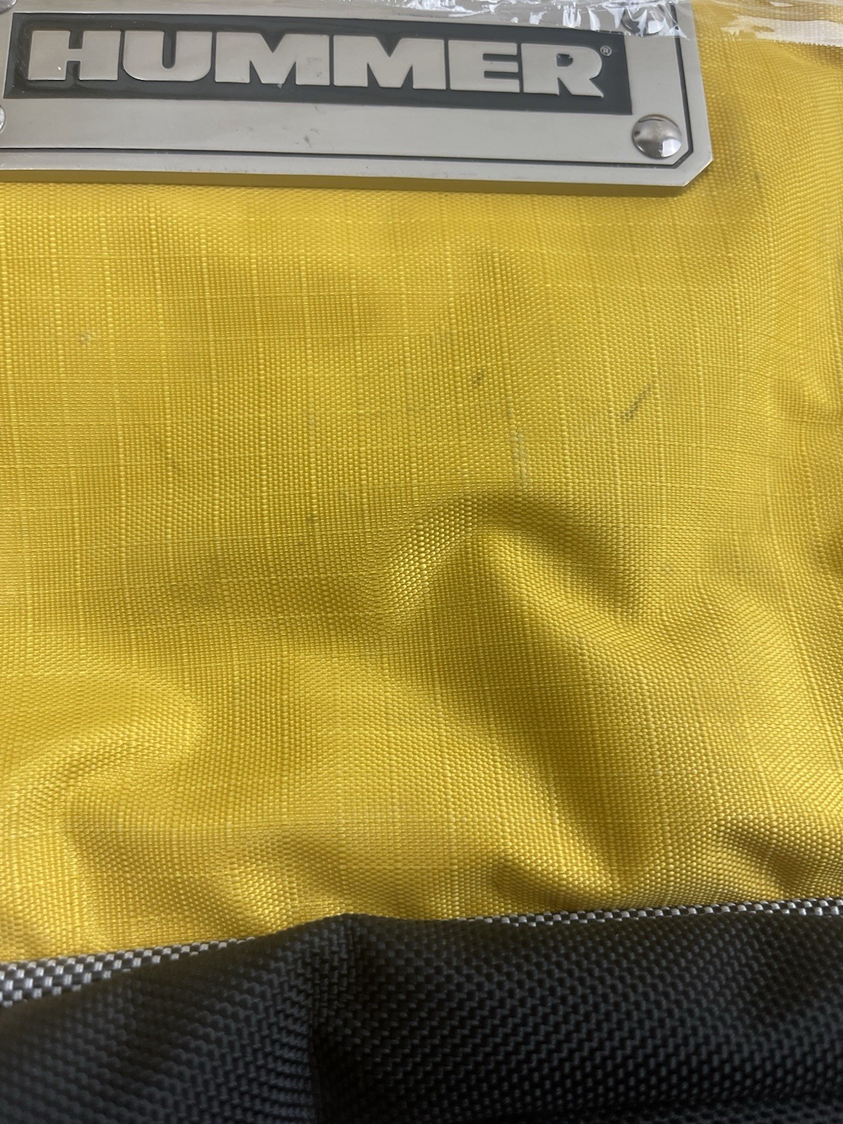 Vtg Samsonite Hummer Series Backpack Charcoal Yellow Rugged Y2K Utility