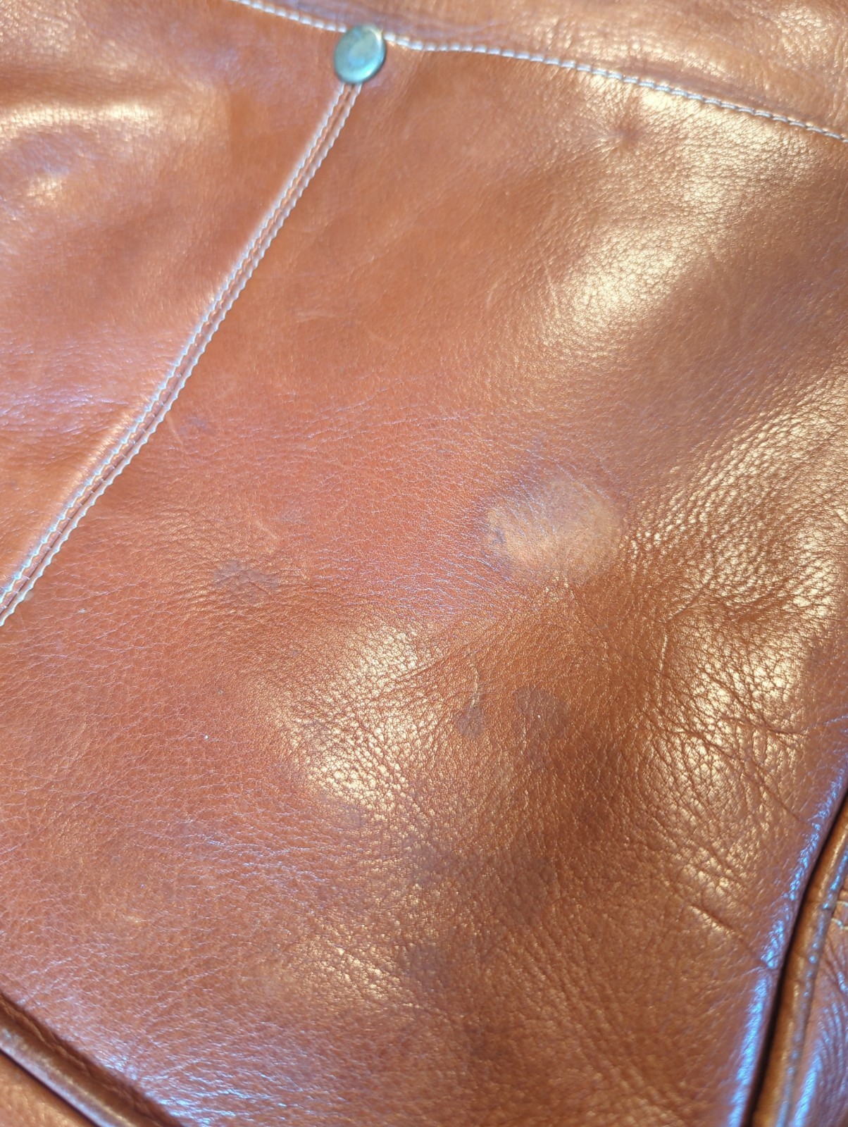 AMERICAN CREW Men’s Leather Messenger Work Bag Crossbody Bag Brown