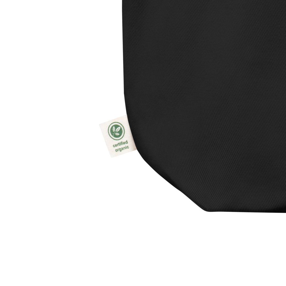 French styled Black Minimalist Eco Tote Bag