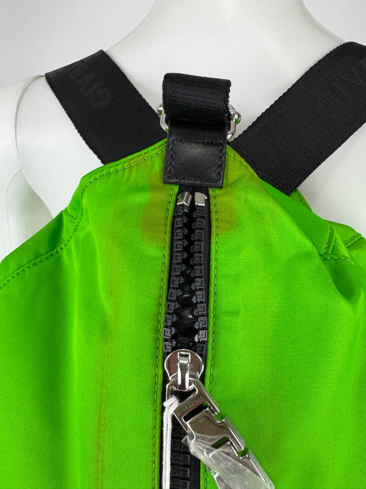$1,250 Givenchy NWT Auth Green G Zip Duffel Bag Backpack Pockets Handle Adjust