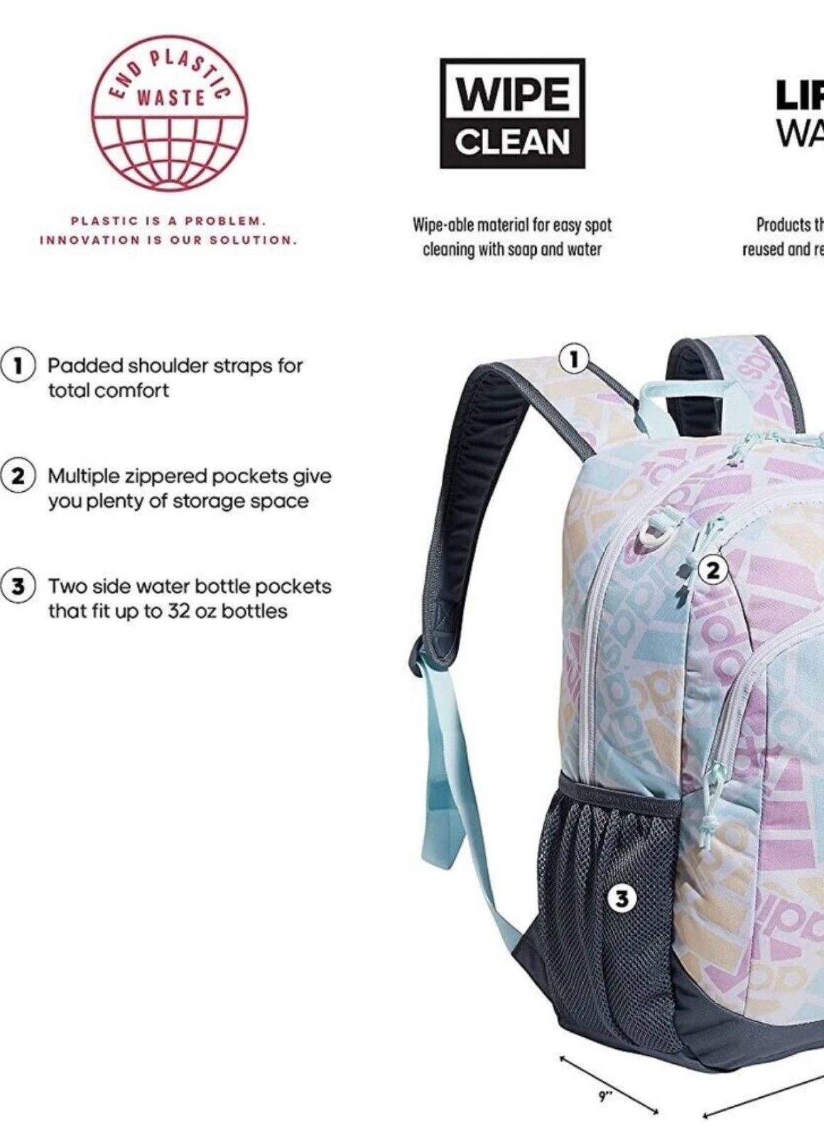 ADIDAS BTS Originator Backpack Unisex Multicolor NWT