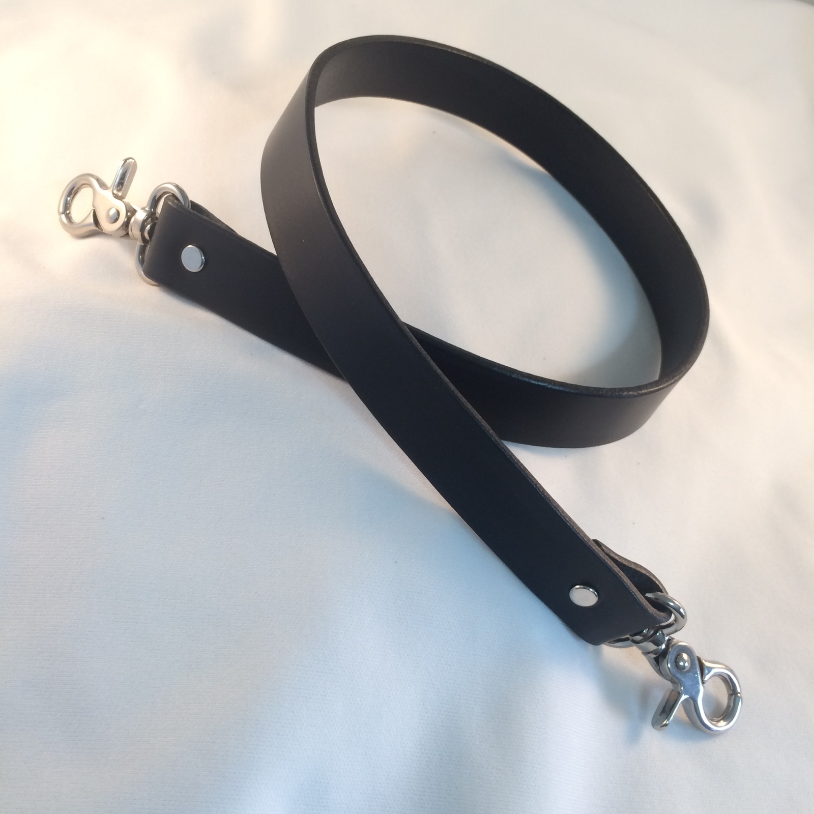 5/8 in. & 1 in. Black Leather Purse Shoulder Cross Body Hand Bag Strap