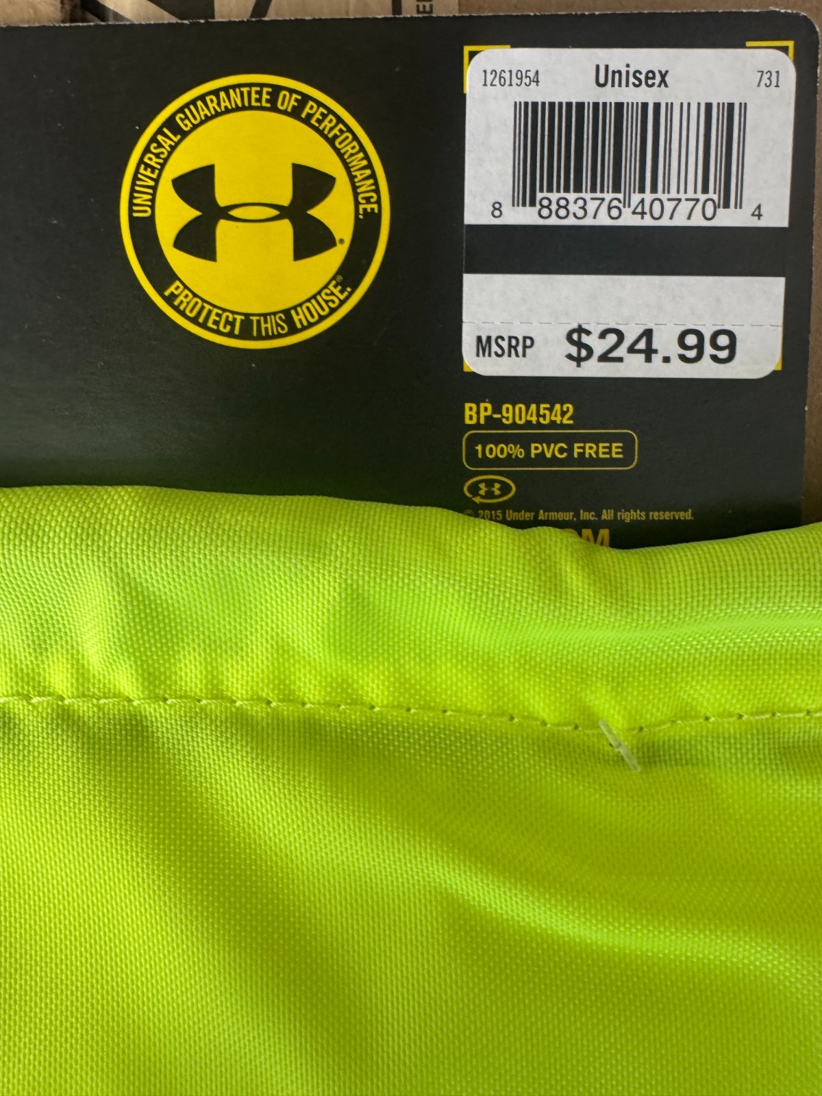 Under Armour Undeniable Sackpack Lime Green