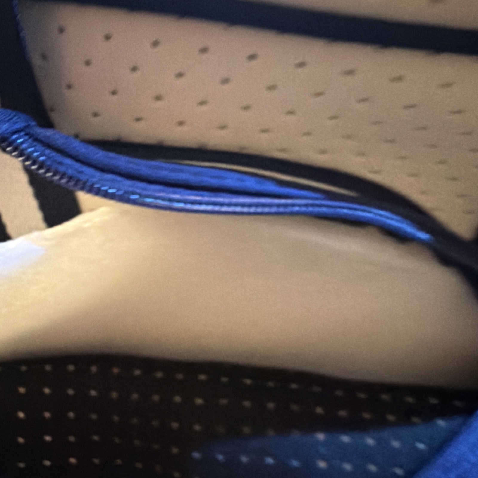 White Blue Duffel Bag Medium Adjustable Shoulder Strap Solid Casual Travel