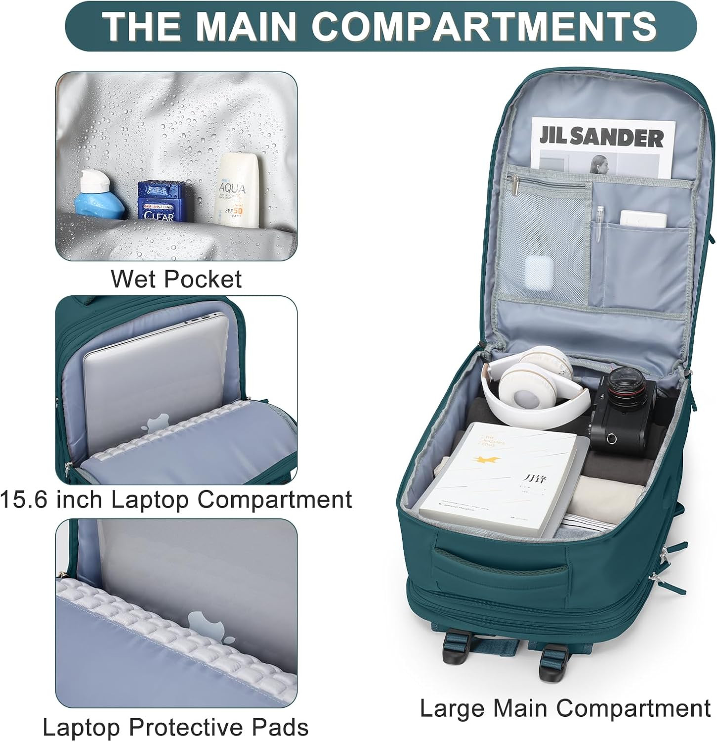 Extra Large Backpack for Traveling on Airplane Carry on Backpack Flight Approved