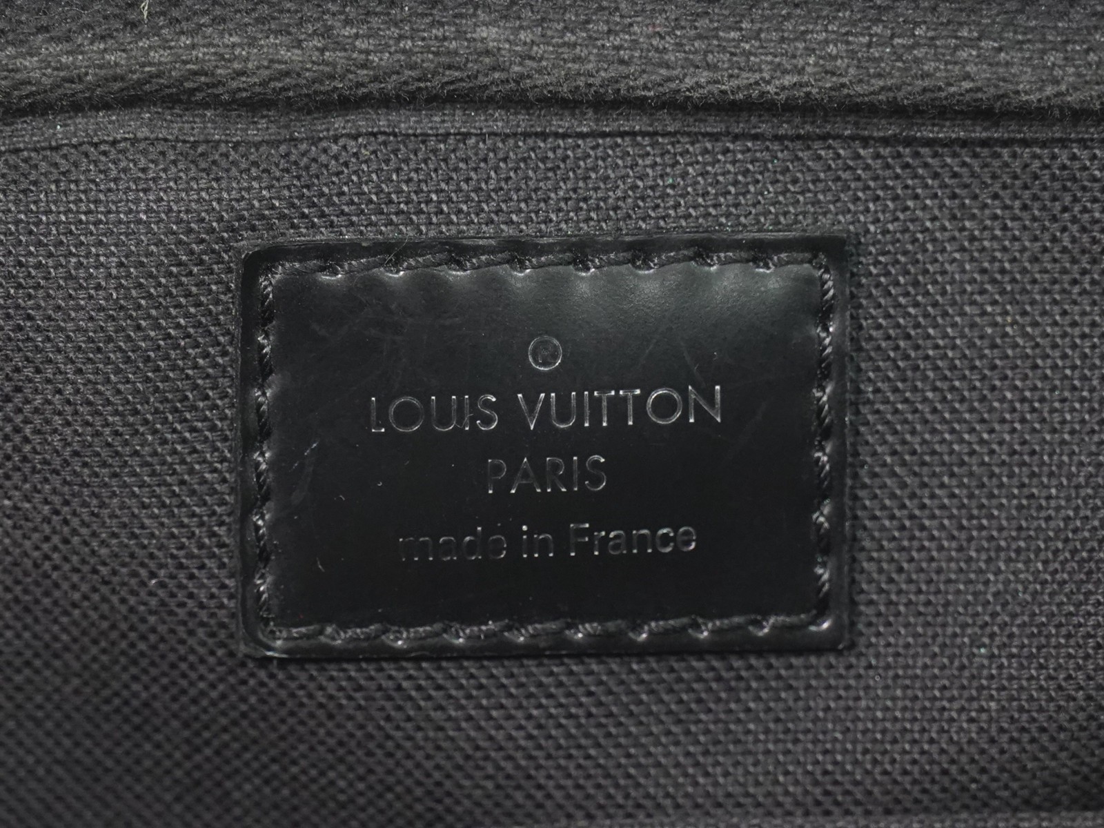 Louis Vuitton Ambler N41289 Damier Graphite Canvas Belt Body Bag Black Gray