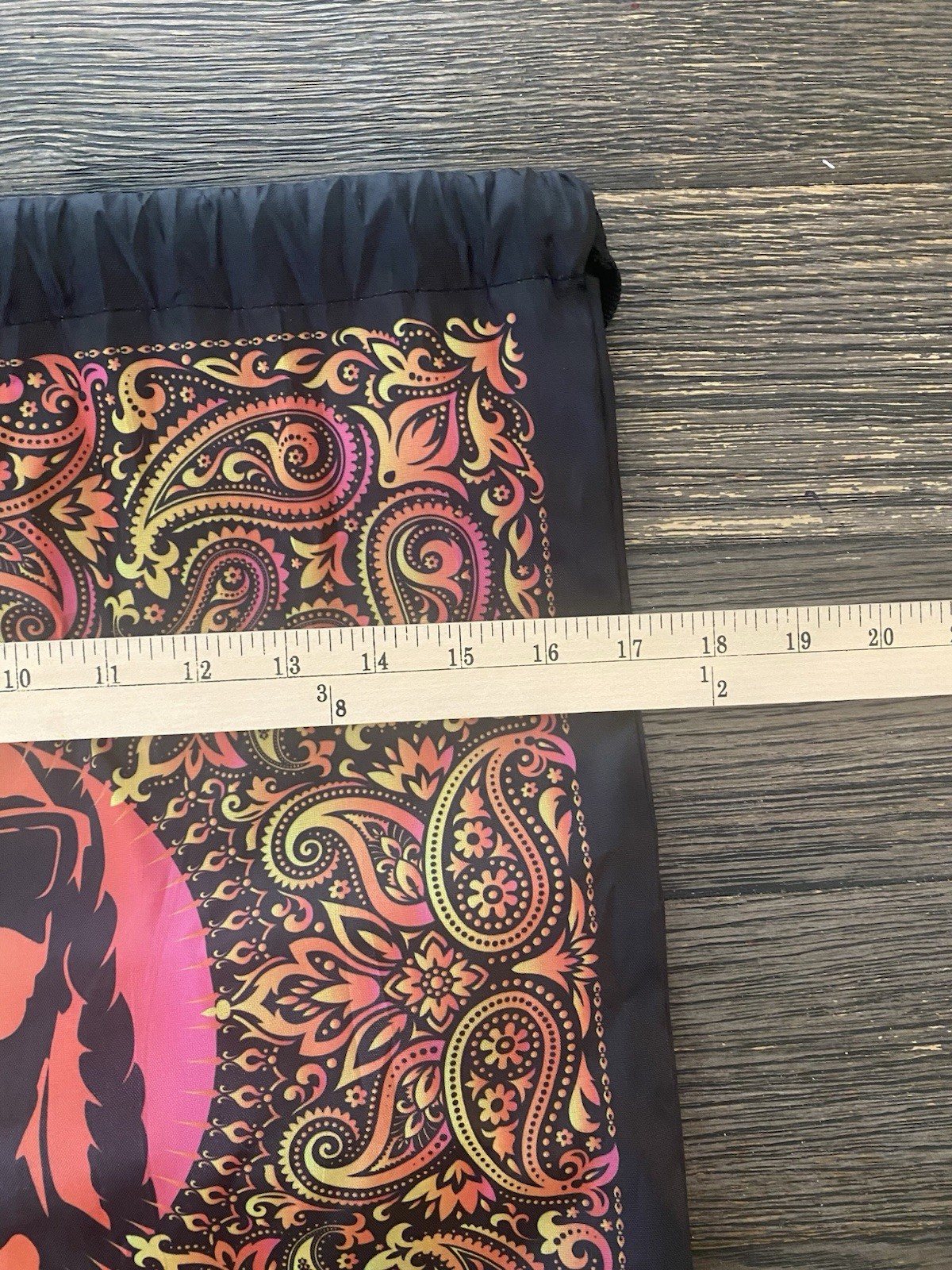 Snoop Dog Skechers Backpack Drawstring Lightweight 100% Poly Black Multi Color