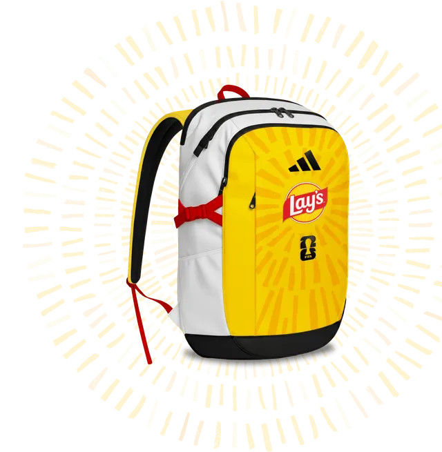 Lays Adidas Fifa World Cup 2026 Yellow Backpack Official Promo Sealed