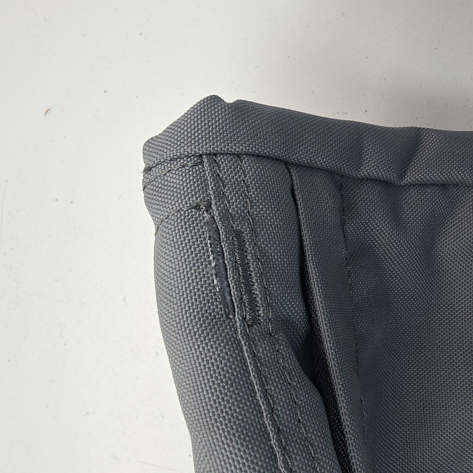 Duluth Trading Co Gray Canvas Utility Pouch Magnetic Closure Belt Loop Tool Bag