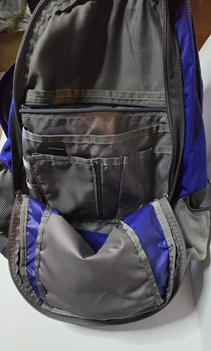 THE NORTH FACE Recon Blue & Gray Backpack for School Hiking Camping Everyday Bag