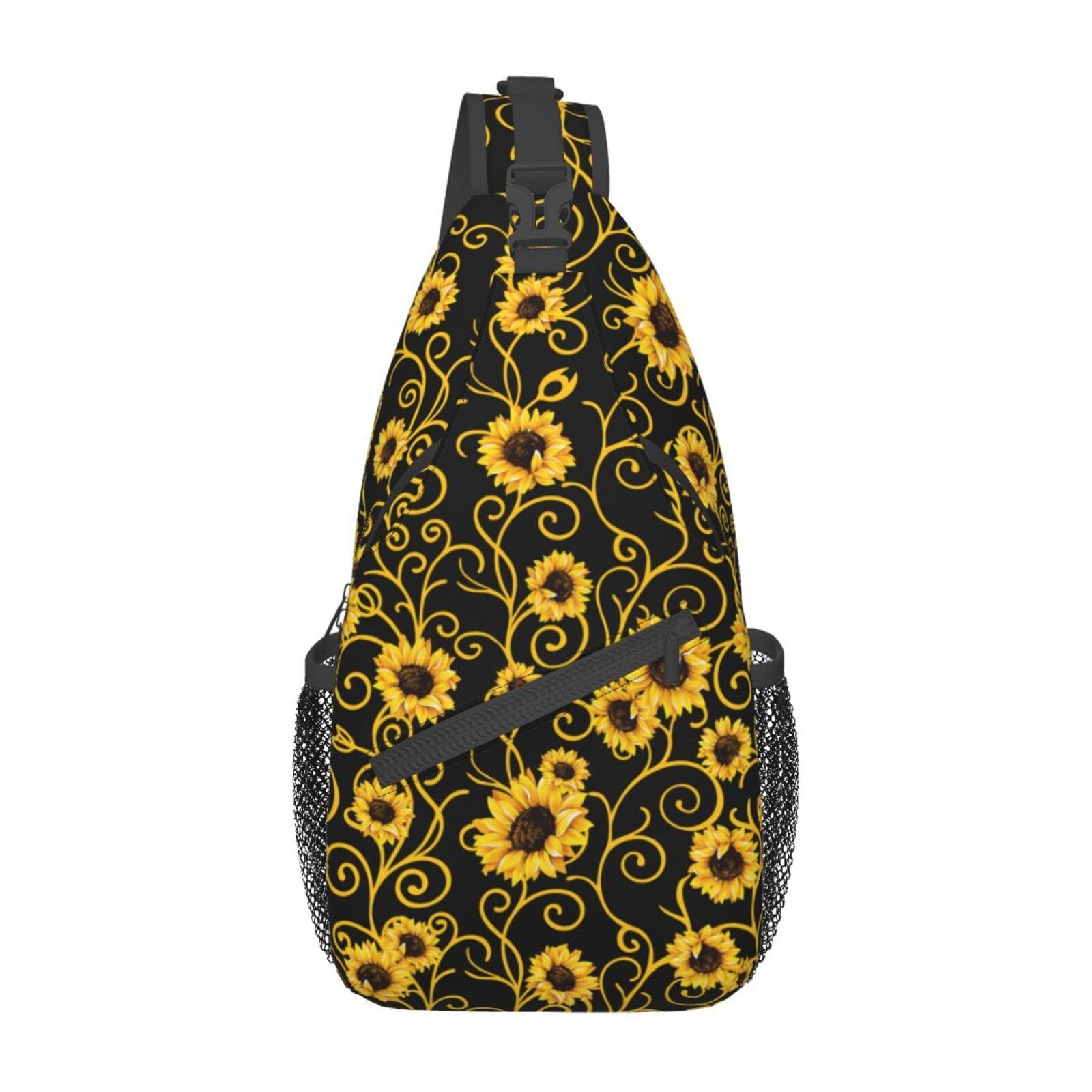 Sunflower Sling Bag Travel Sunflower Crossbody Bag Chest Daypack Hiking Shoul…