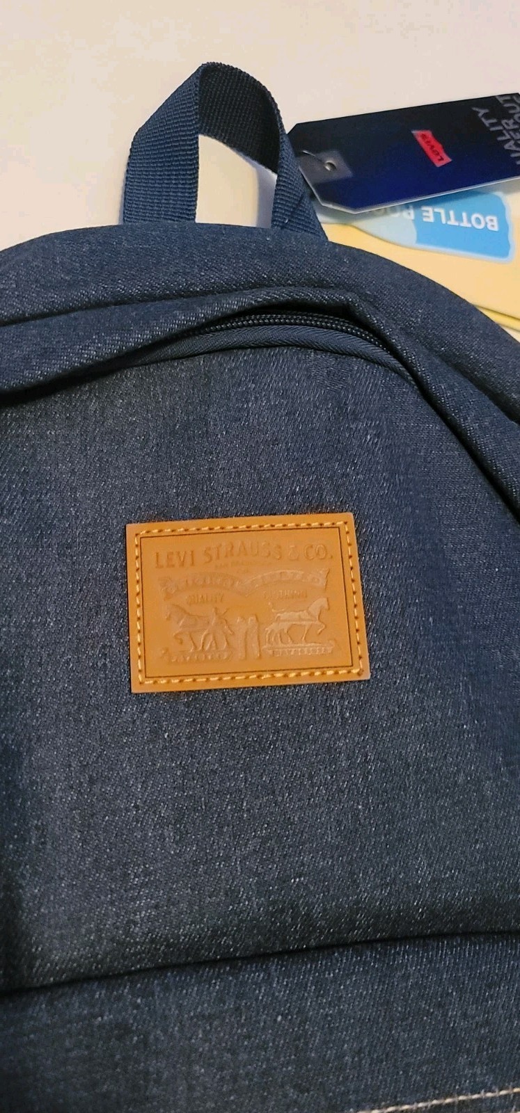 Levi’s Denim Backpack Blue Del Rey Laptop Sleeve Travel Work School Bag NWT