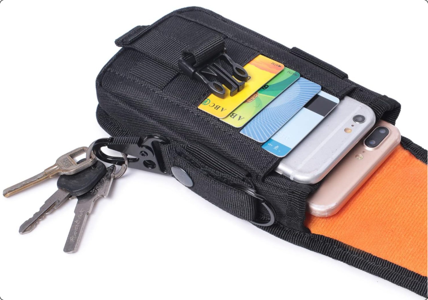Molle Cellphone Holder BagTactical Molle Horizontal Zipper Pouch for Small Items