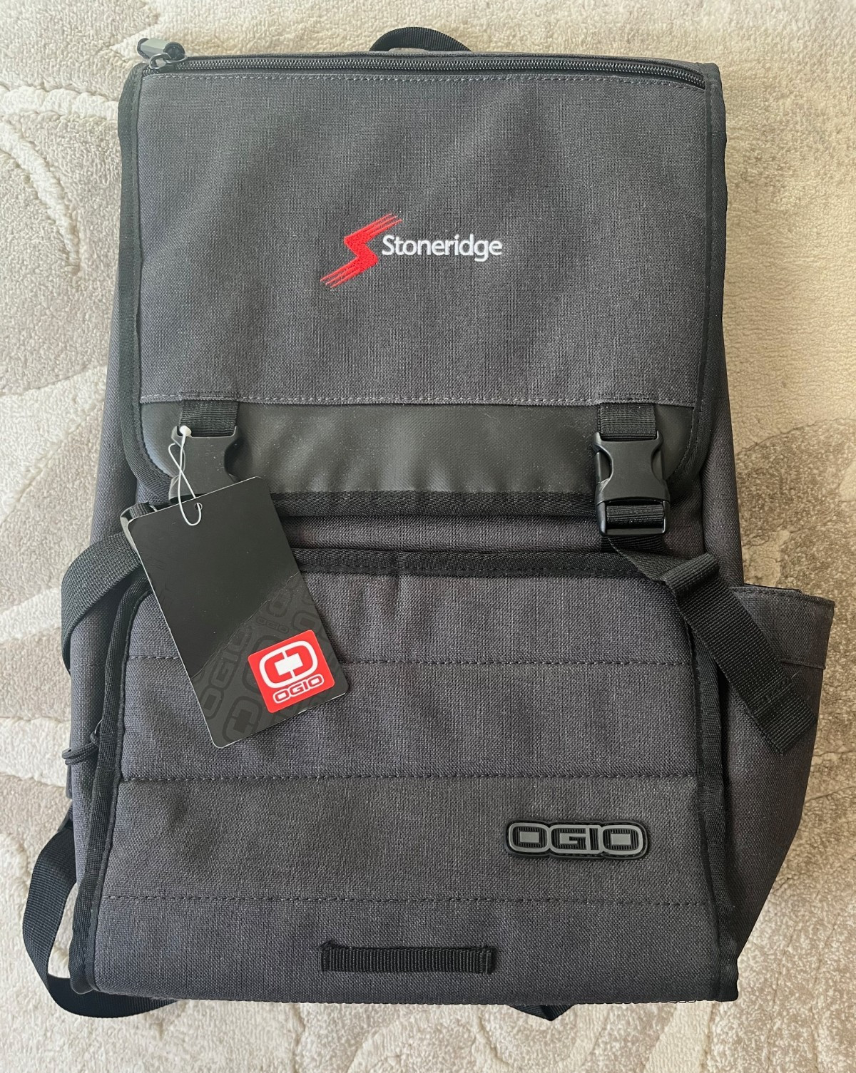 NEW OGIO Apex Rucksack 17″ Laptop Backpack Bag Dk Gray / Black Stoneridge Logo
