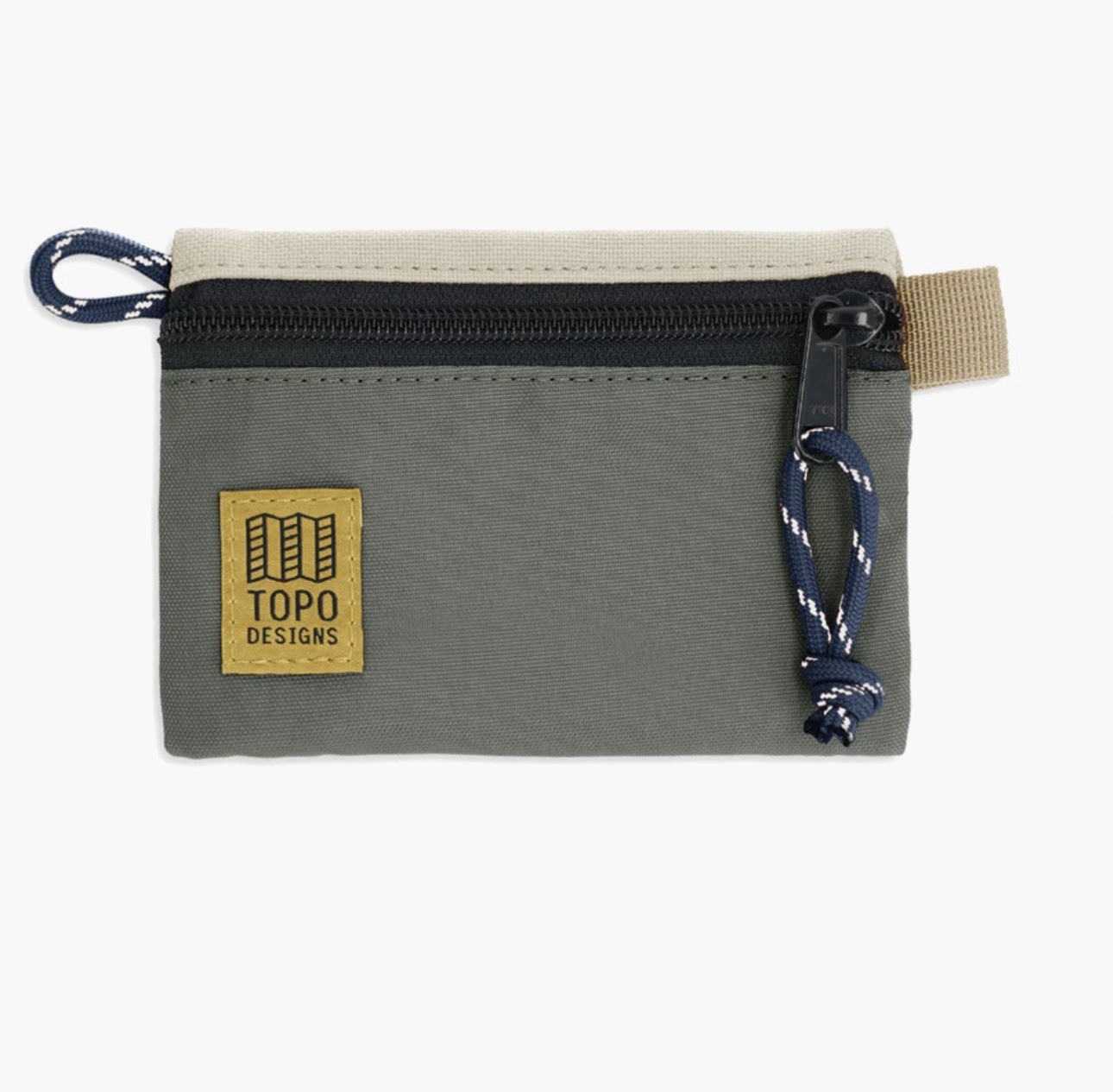 NEW Topo Designs Accessory Bag Set- Set Of 2:Micro & Small Bone White/Beetle