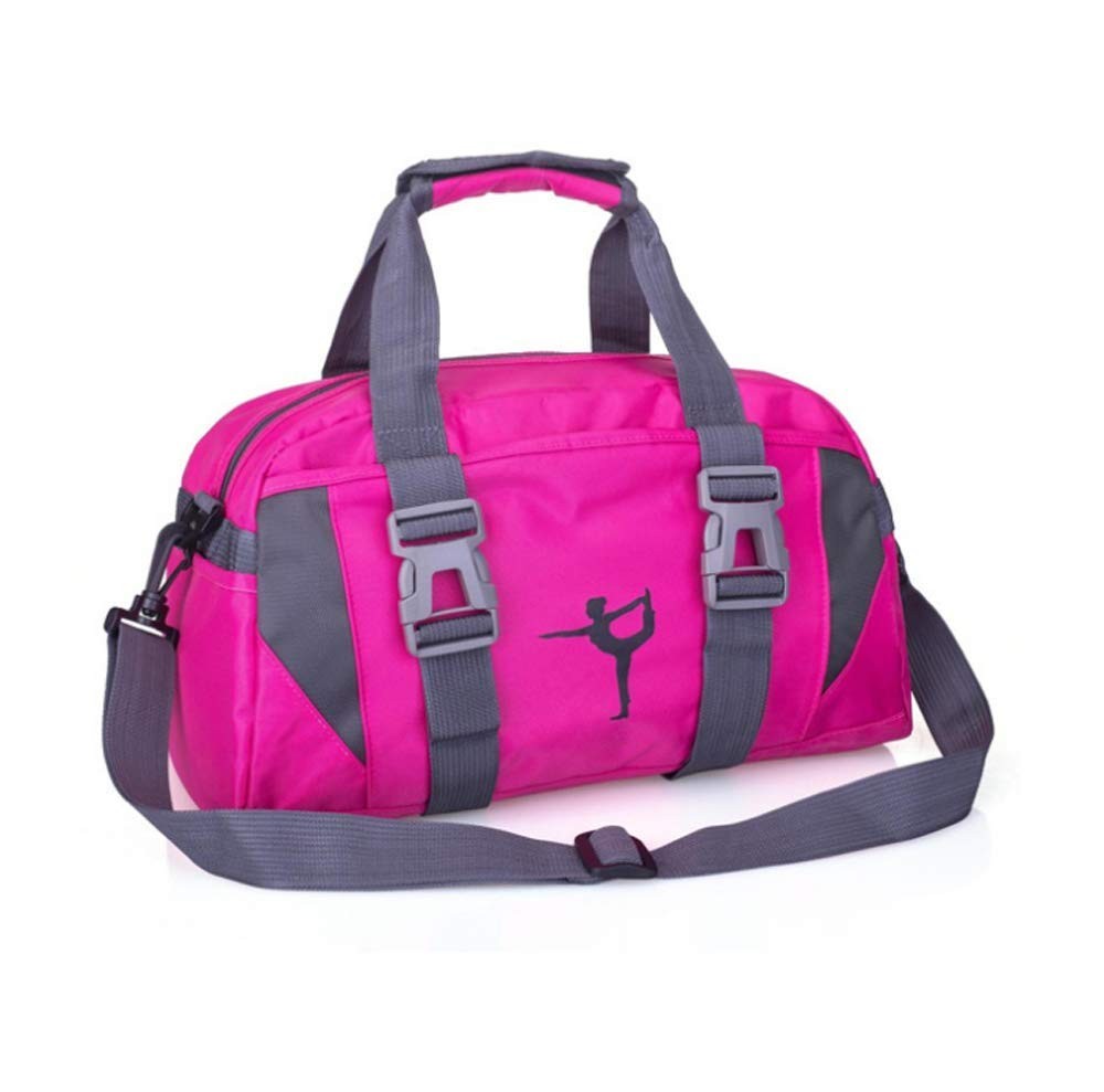Small/Large Dance Duffle Bag For Girls Sport Gym Bags For Yoga Bag (Rose, Large)
