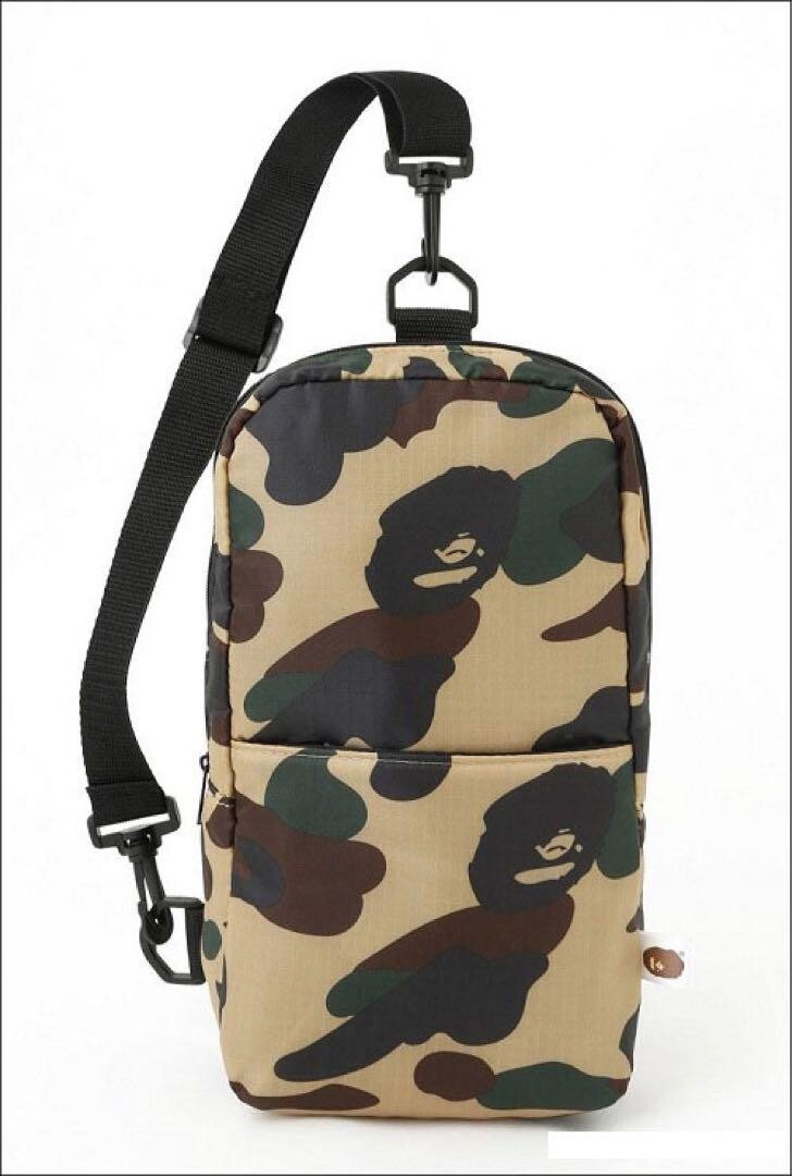 A BATHING APE BAPE CAMO Camouflage camo body bag 16 x 29 x 6.5cm