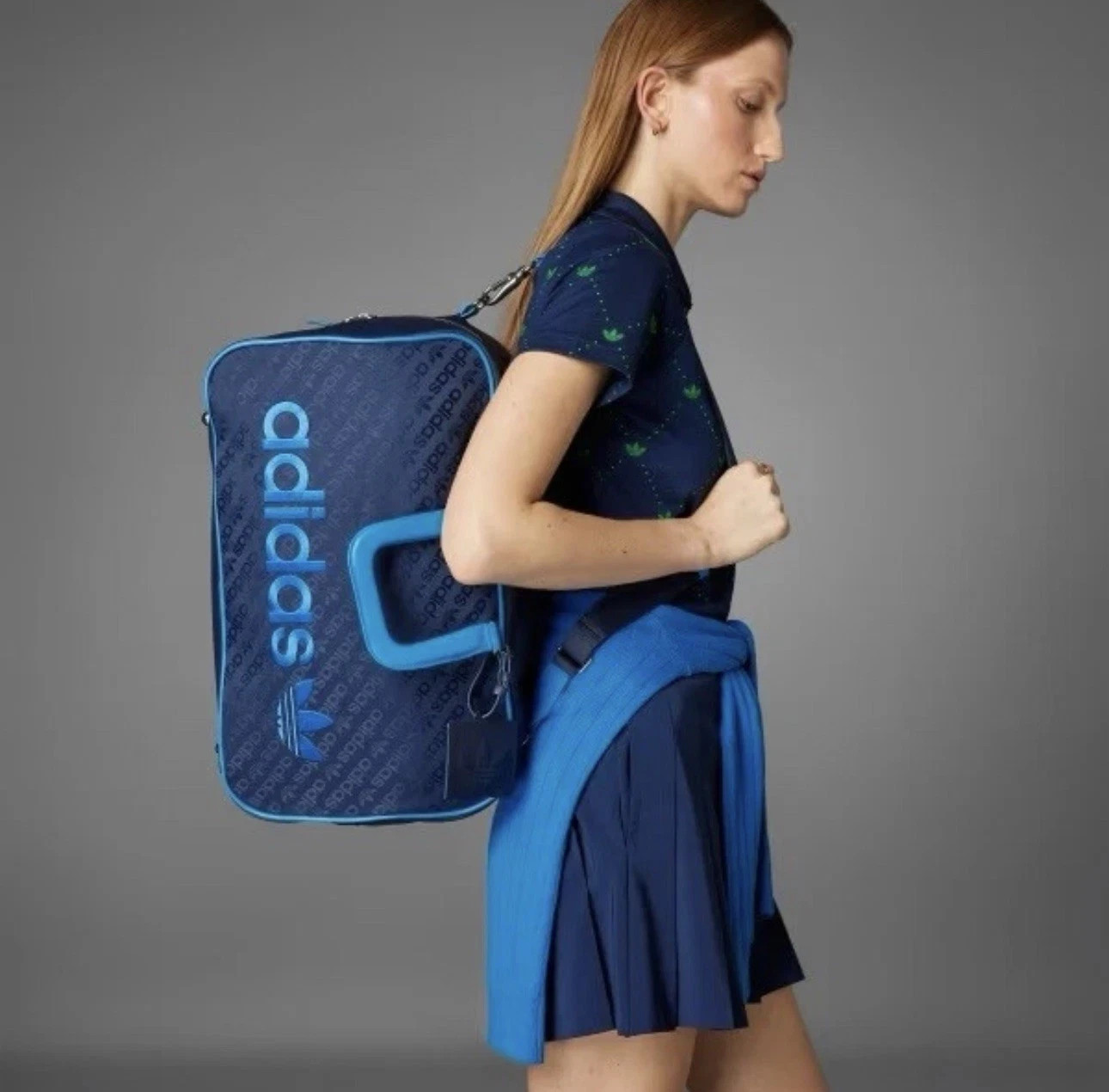 Adidas Originals Holdall Golf Sport Boston Bag Indigo Blue Rare Jd6638