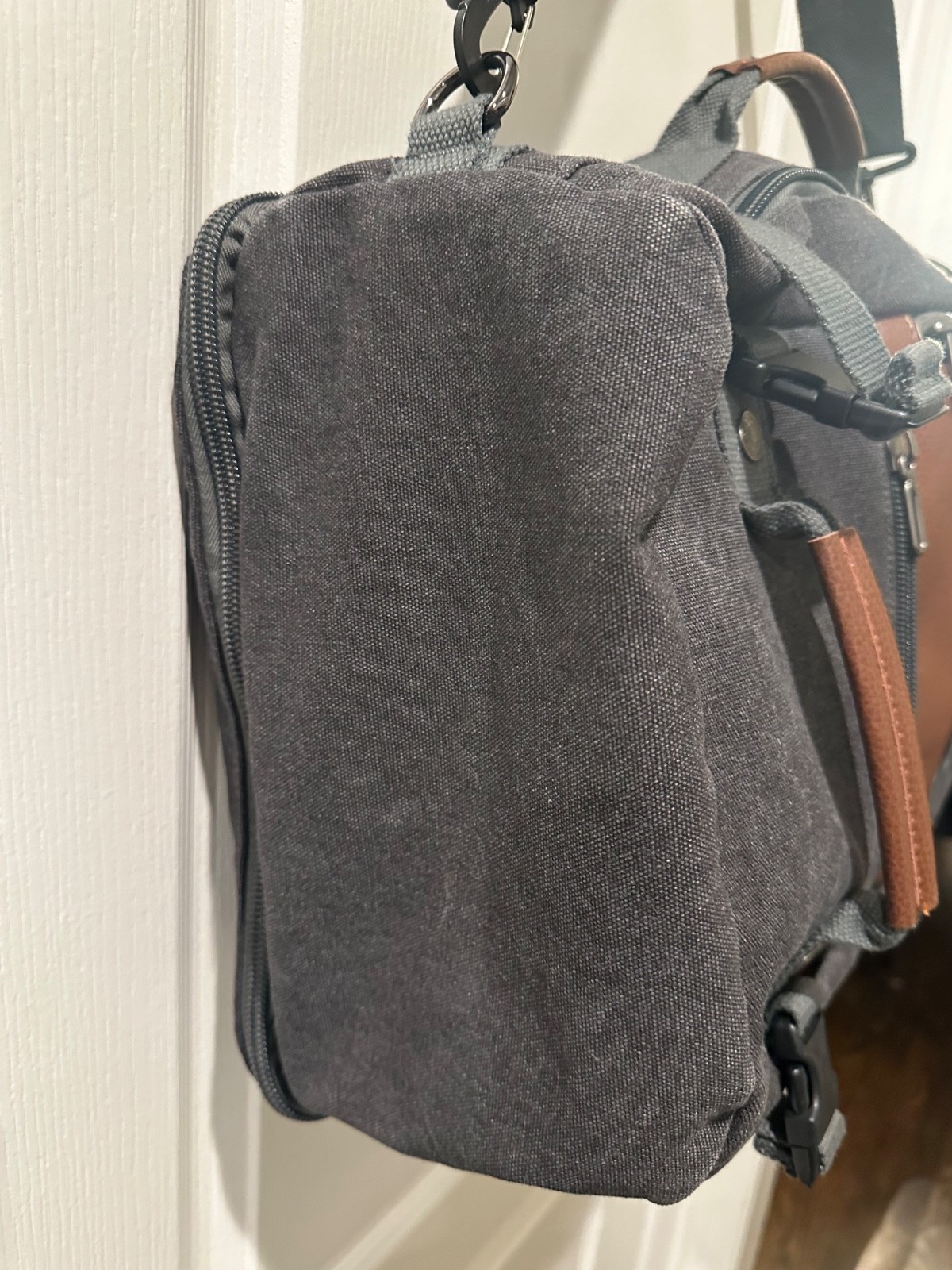 WITZMAN Canvas Travel Backpack Hand Luggage Rucksack Outdoor Hiking Travel