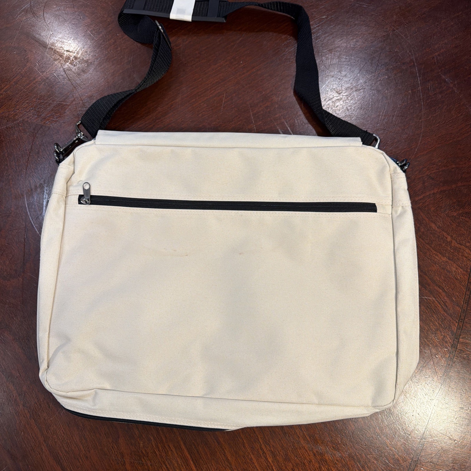 Travel Crossbody Laptop School Bag Beige – See Description