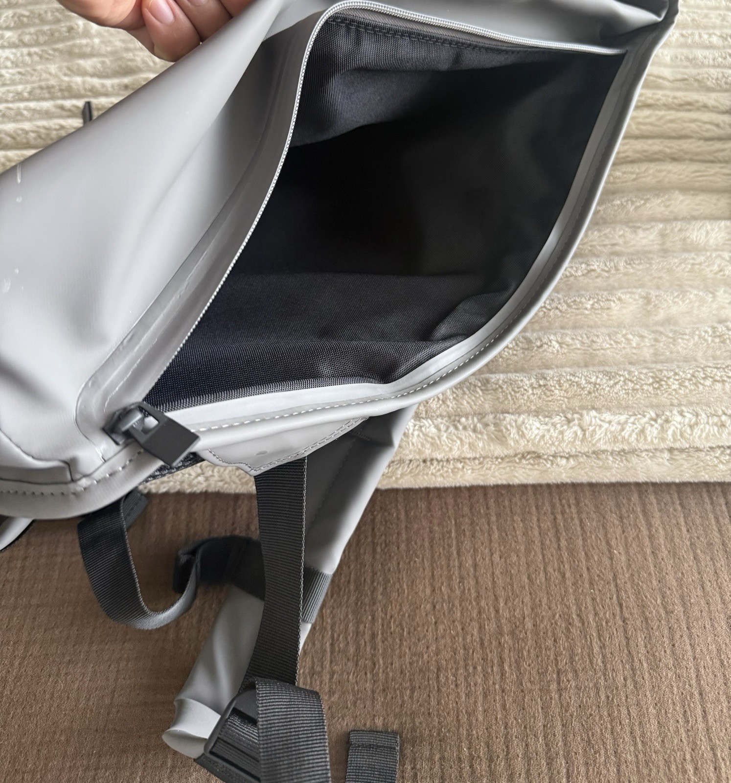 Rains Rolltop Rucksack Waterproof – grey