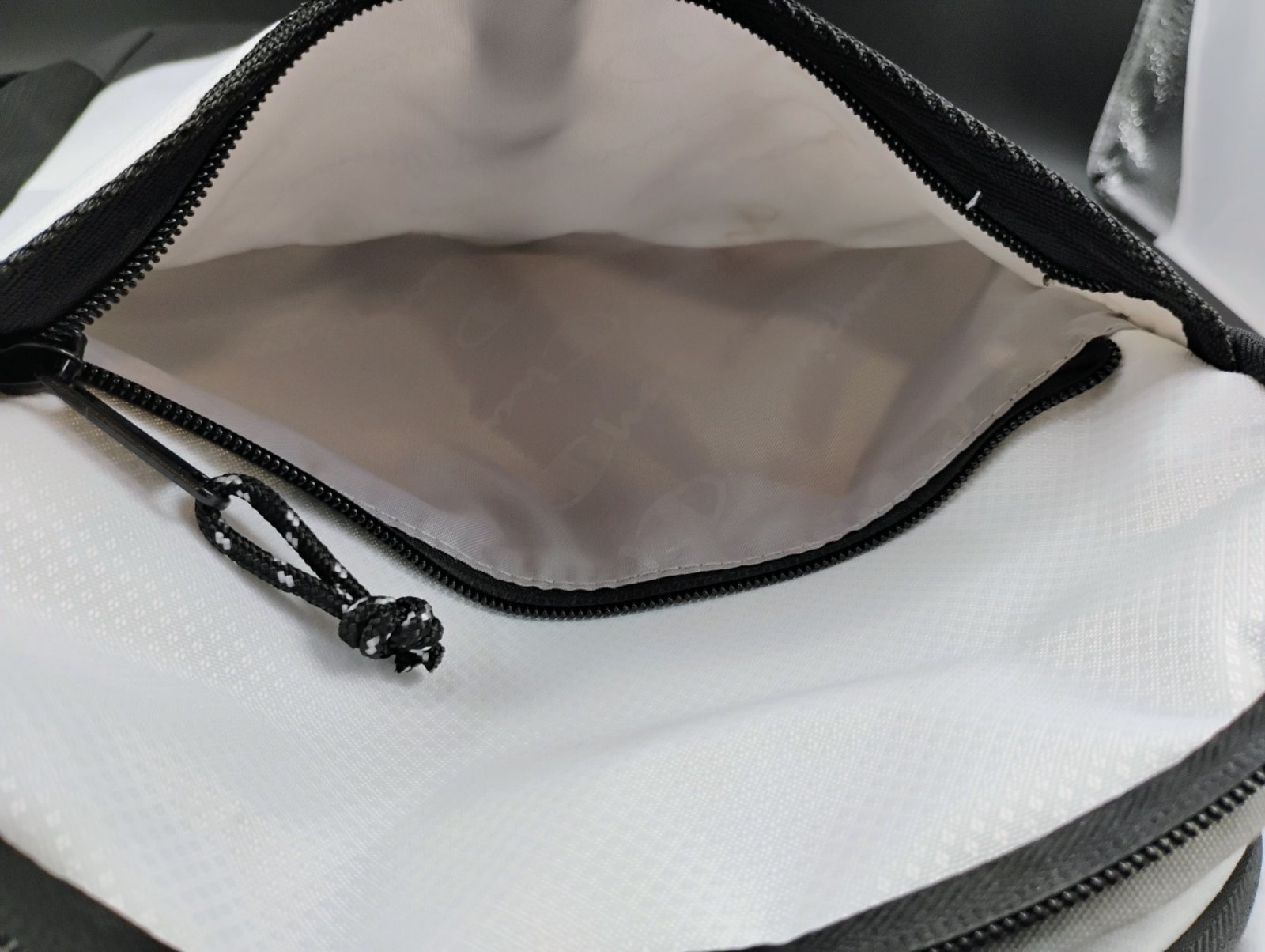 Champion White & Black Backpack With Gold Lettering Durable