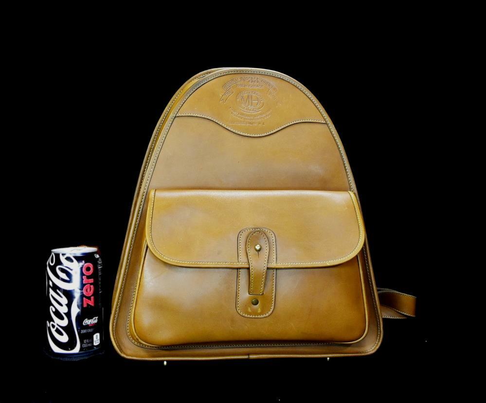 Vintage 1990 Ghurka Marley Hodgson 33 Rucksack British Tan Leather Backpack Bag