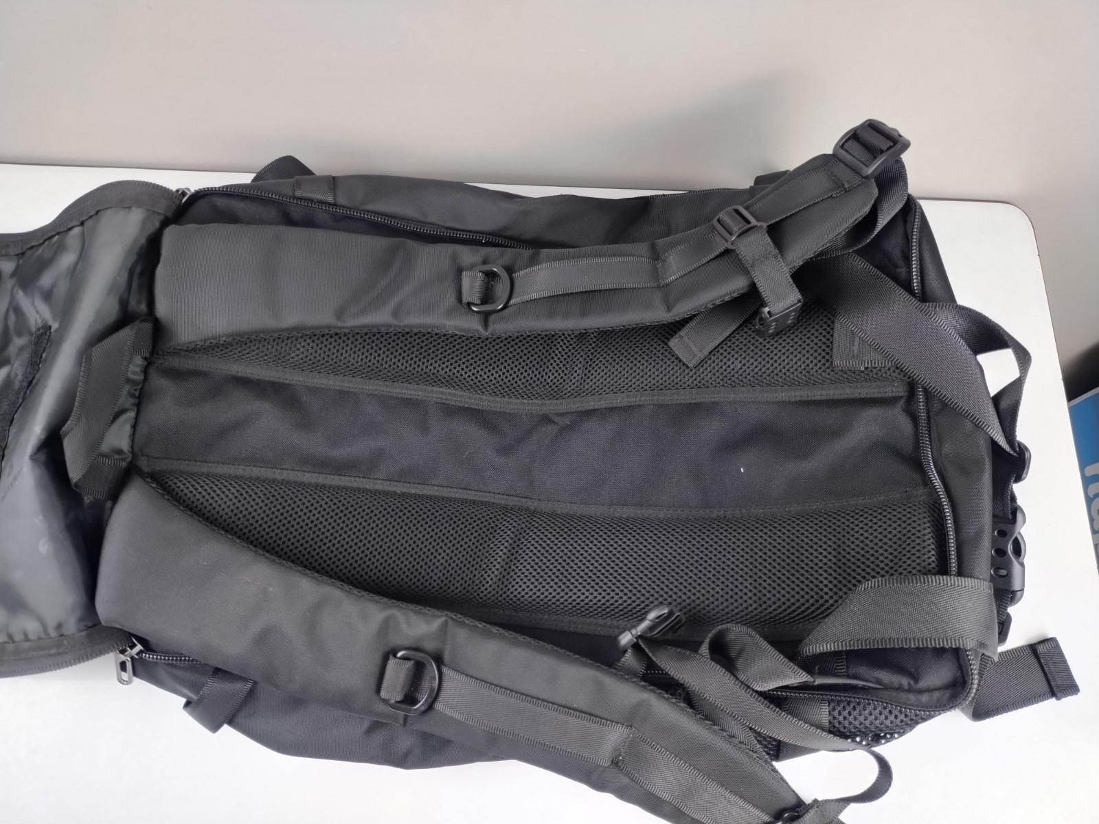 WITZMAN 3-in-1 Black Travel Backpack Duffel Bag Canvas Carry On – 20/13-06