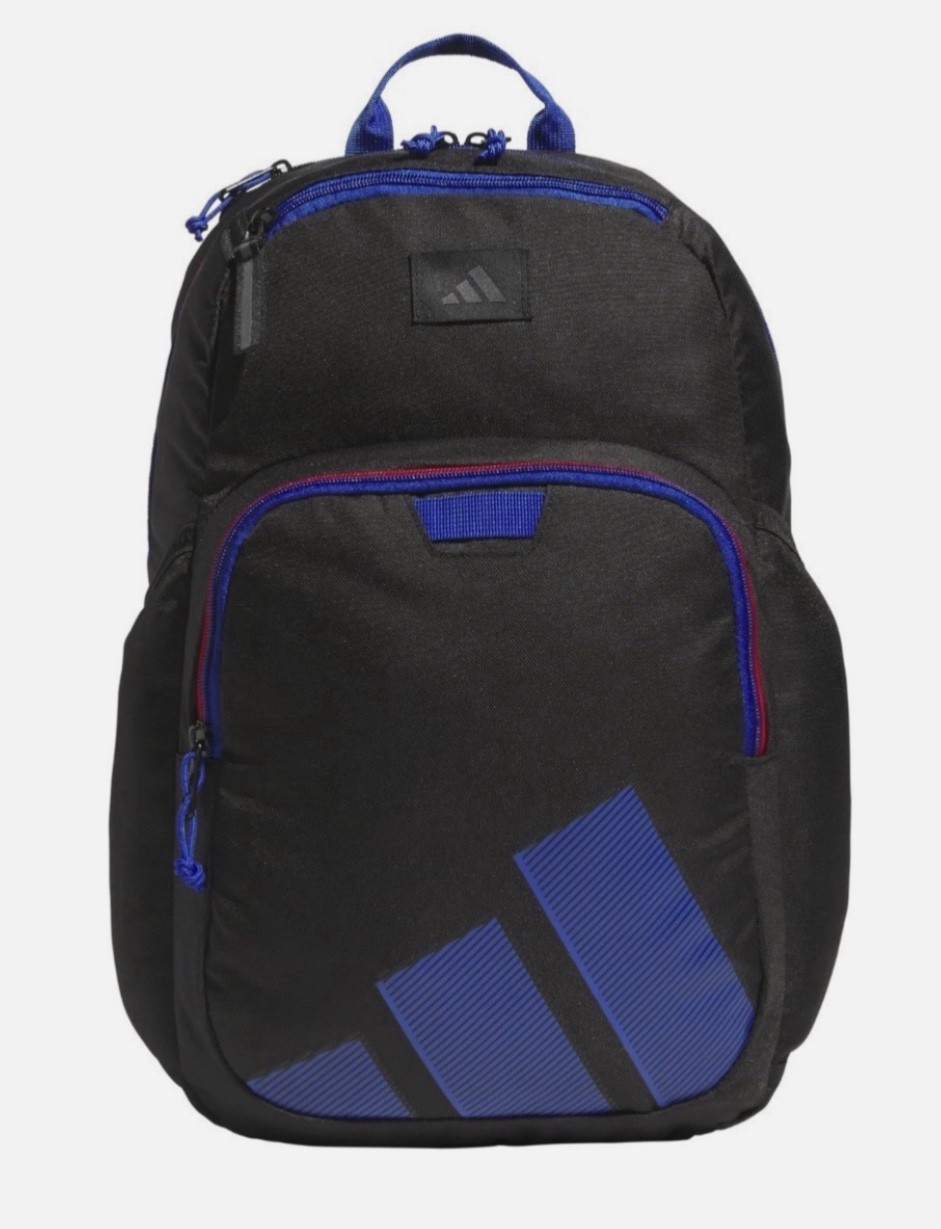 Adidas Midway Backpack Unisex Adult or Kids Boys Durable Laptop 15” Black NWT