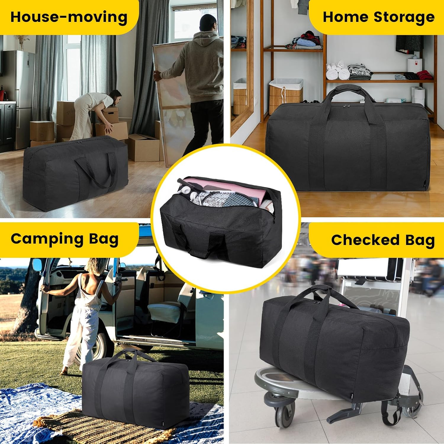 Vorspack Extra Large Duffle Bag for Travel – 100L Duffel Bag for Men Gear Bag fo