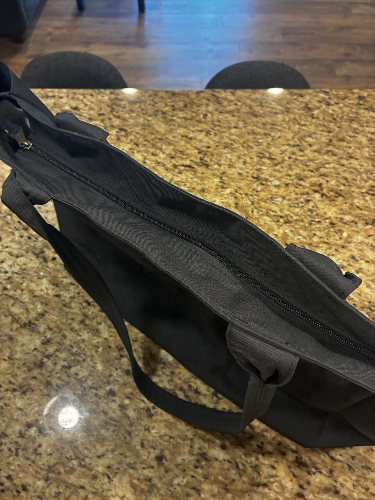 Carhartt Large Vertical Open Tote Bag Black Water Resistant Durable Work Tote