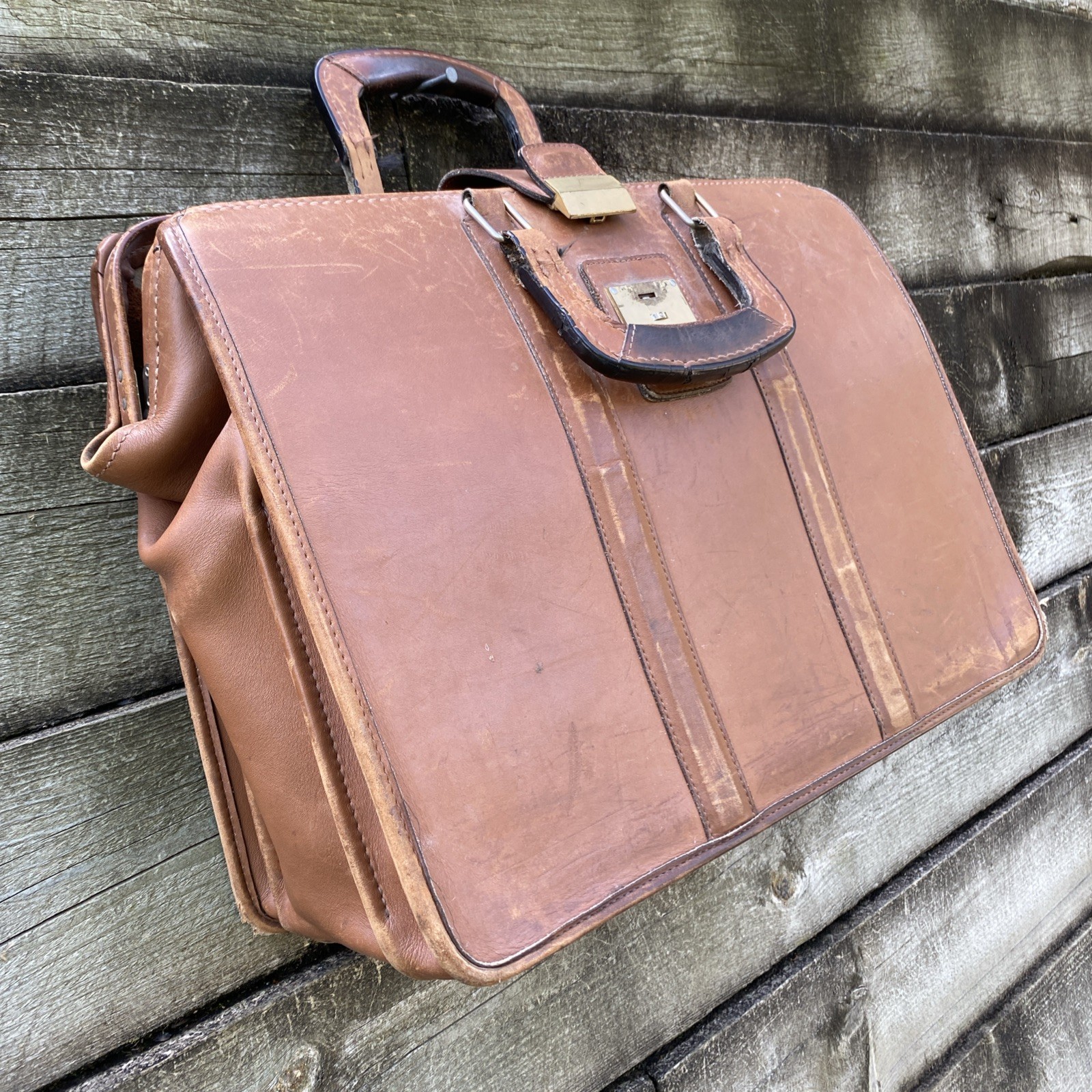 Vintage Coach All Leather Briefcase Style 5420 RARE