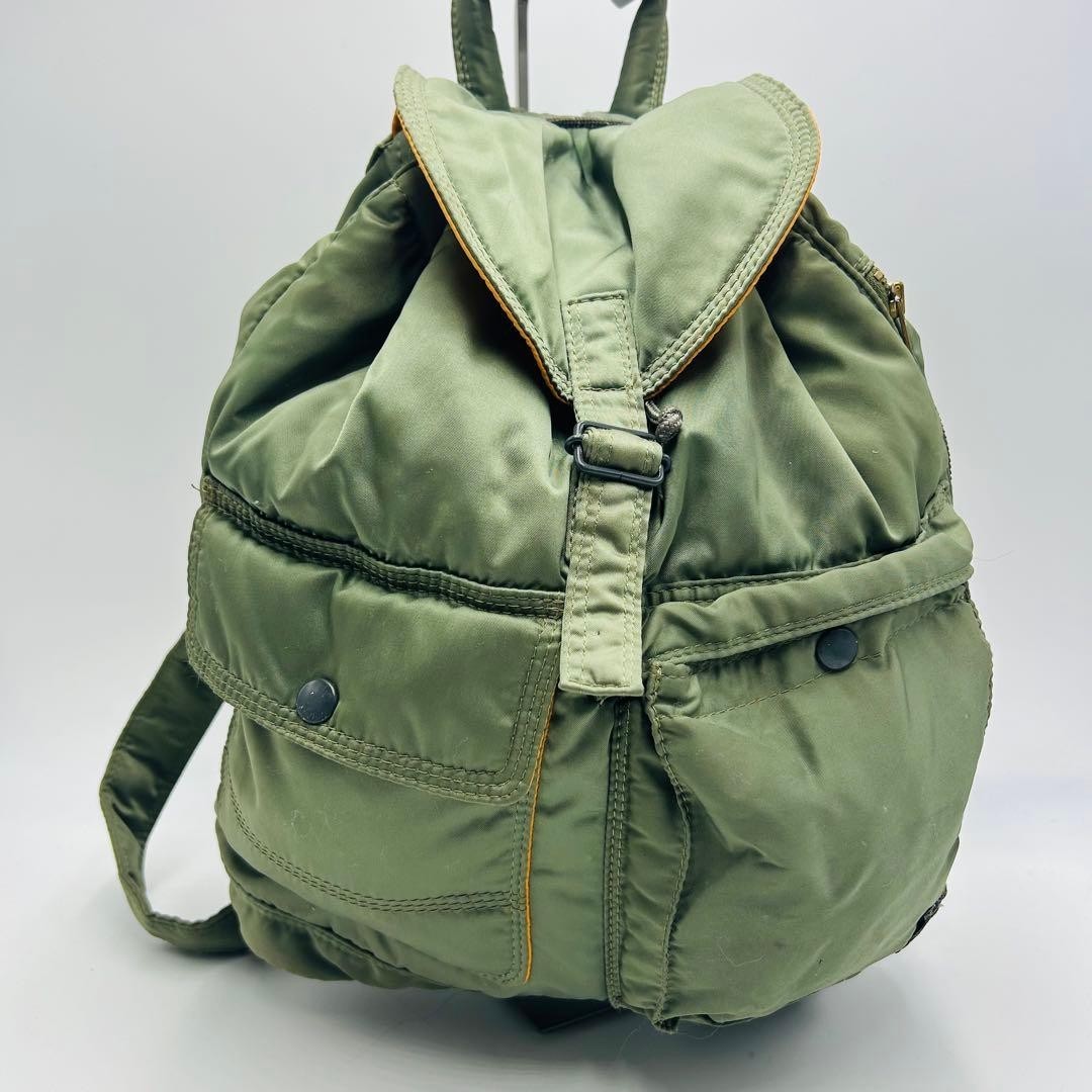 PORTER TANKER Backpack Sage Green Nylon Daypack 14L Yoshida Japan from japan