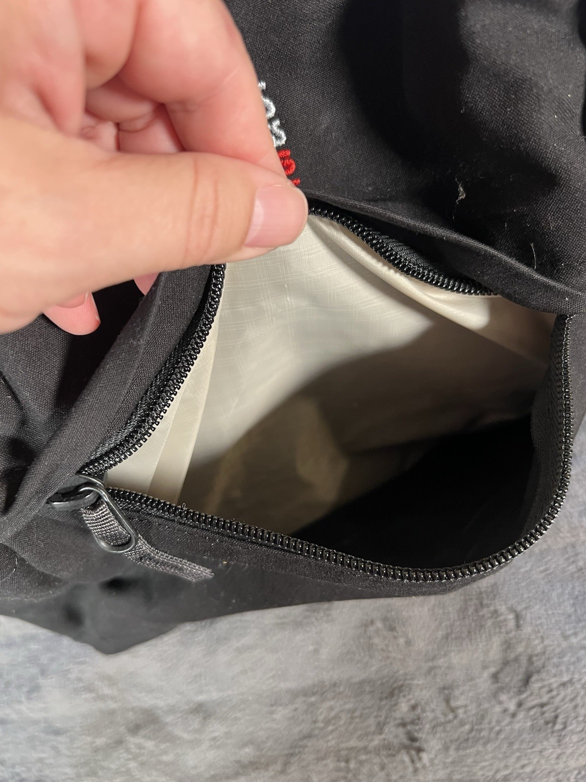 Cotopaxi Black Canvas Multi Pocket Organizer School Travel Hike Camp Backpack