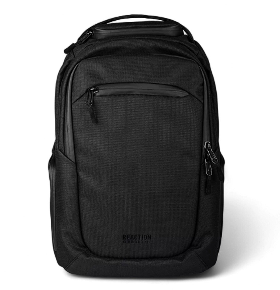 NEW KENNETH COLE REACTION PARKER TECH LAPTOP BACKPACK BLACK 17” ABRASION RESIST