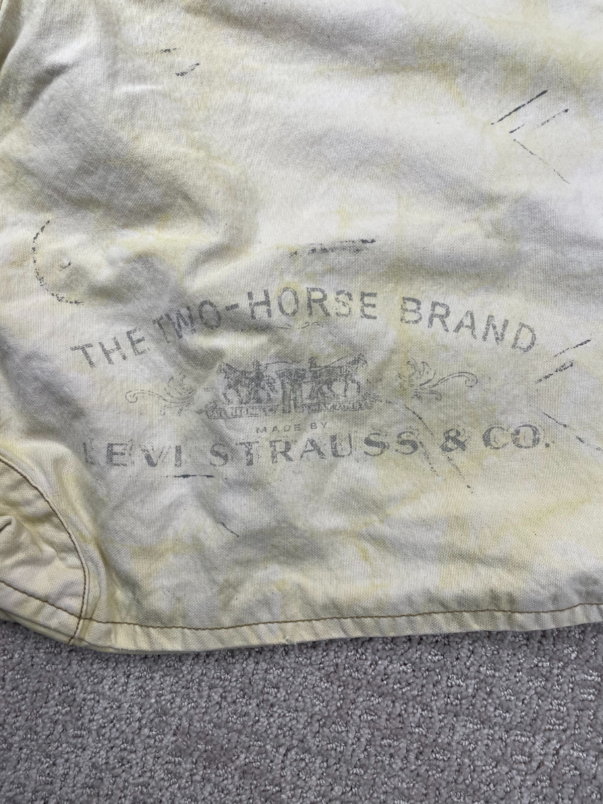 Levis Limited Edition /300 Canvas Miner Bag Two Horse Brand LVC Barracks Tote