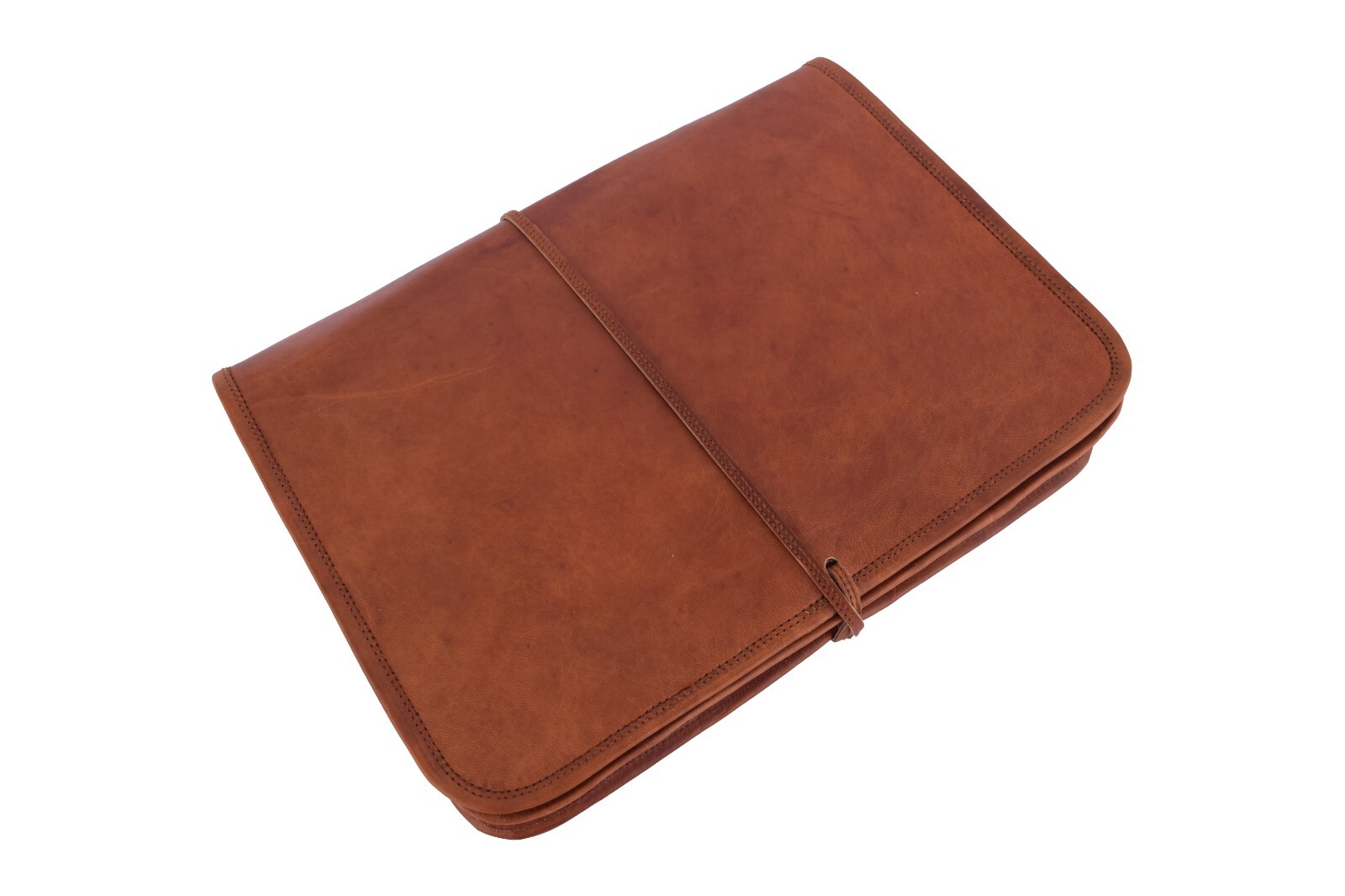Vintage Leather Sleeve Bag Fits 13 In Laptop Padded Case Cover Folders Bags