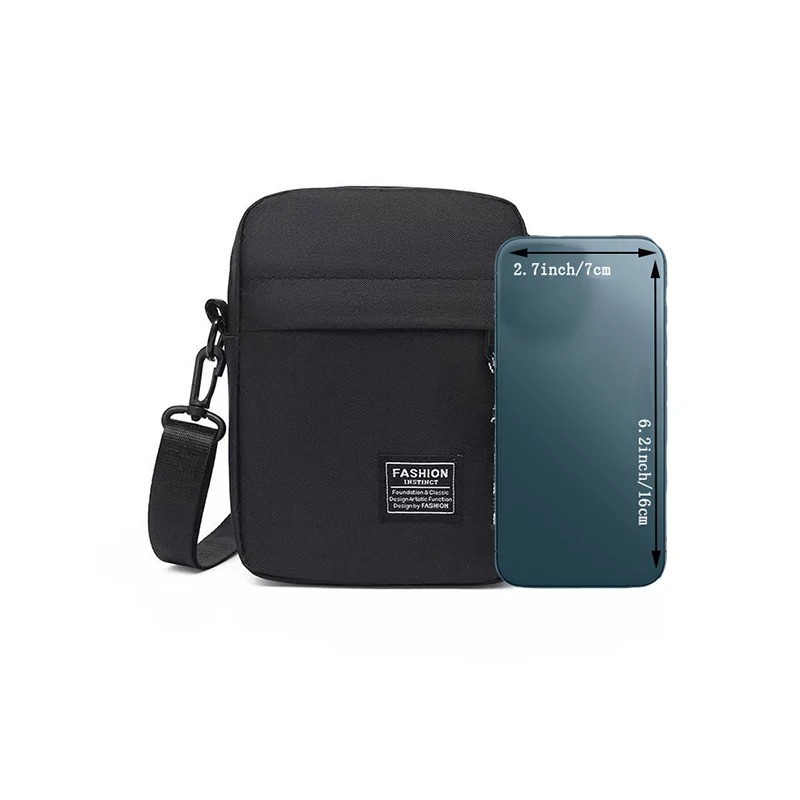 Men’s Bag, Available in Single Shoulder or Cross-Body Design, Suitable