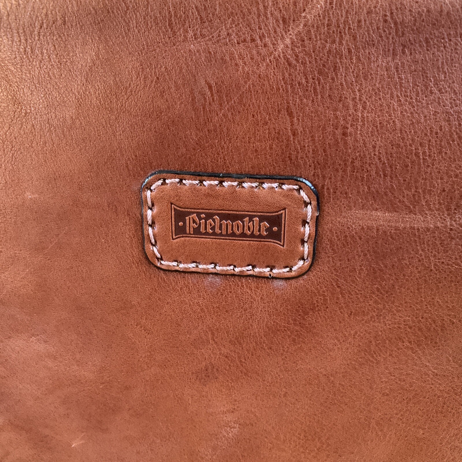 Vintage Pielnoble Leather Business Briefcase Messenger Bag RARE Made in Spain