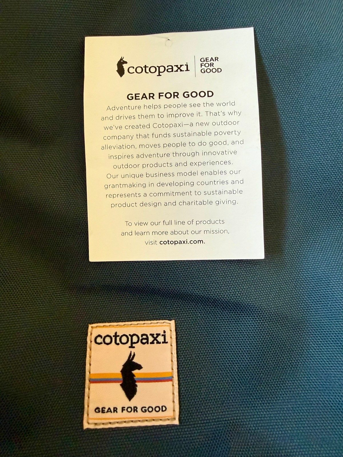 Cotopaxi Nazca 24L Backpack Adobe Logo Laptop Travel Bag Office Commute – Blue